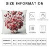 Ulloord Valentines Day Throw pillow Covers , Love Floral Spring Farmhouse Holiday Red Cushion Case for Home Sofa Couch Decoration