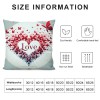 Ulloord Valentines Day pillow Covers Spring Farmhouse Decor Holiday Decorations Throw Cushion Case for Home Decorations