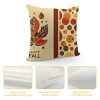 Ulloord Fall pillow Covers Farmhouse Decorations Outdoor Autumn Thanksgiving Farm pillows Decorative Throw Cushion Case for Home Couch Decor