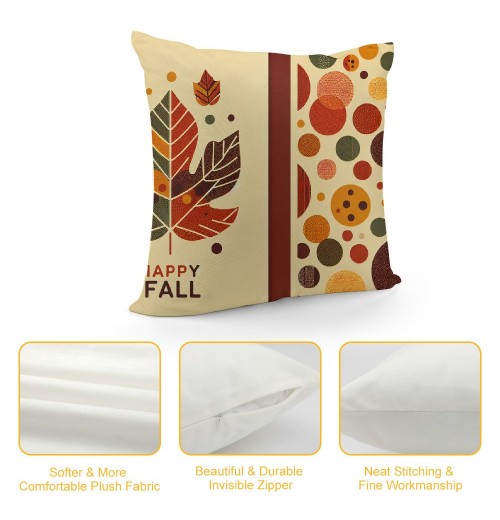 Ulloord Fall pillow Covers Farmhouse Decorations Outdoor Autumn Thanksgiving Farm pillows Decorative Throw Cushion Case for Home Couch Decor