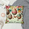 Ulloord Easter pillow Covers Eggs Throw pillows Decorative Spring Home Decor for Sofa