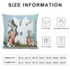 Ulloord Easter pillow Covers, Decorative Easter Bunny Eggs pillow Covers Spring Decorations for Living Room Sofa Couch Bed Patio Indoor Outdoor Happy Easter Home Decor