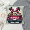 Ulloord Easter pillow Covers Easter Decorations for Home Bunny Truck Hello pillows Easter Decorative Throw pillows Spring Easter Farmhouse Decor