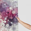 Shangniulu Pink Shower Curtain, Modern Polka Themed Dreamy Color Spots with Abstract Aura Faded Effect,  Fabric Bathroom Decor Set with Hooks