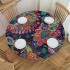 Shangniulu Bohemian Round Table cover, Suitable for Wedding Party Polyester Reception Banquet Event Kitchen Dining