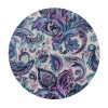 Shangniulu Round Table cover, Flowers Pattern Country Print, Suitable for Wedding Party Polyester Reception Banquet Event Kitchen Dining