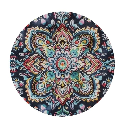 Shangniulu Bohemian Round Table cover, Waterproof and Spill-Proof Washable Polyester Table, Suitable for Polyester Reception Banquet Event Kitchen Dining