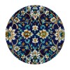 Shangniulu Printing Round Fitted Table, Abstract Aged Middle Age Renaissance Print, Elastic Edge, Suitable for Dining Tables, self-Service Parties and Camping