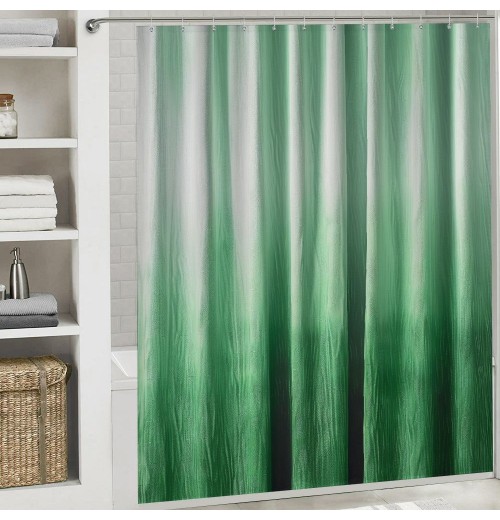 Shangniulu Green Shower Curtain, Shower Curtains for Bathroom, Waterproof Shower Curtains Comes with Hooks