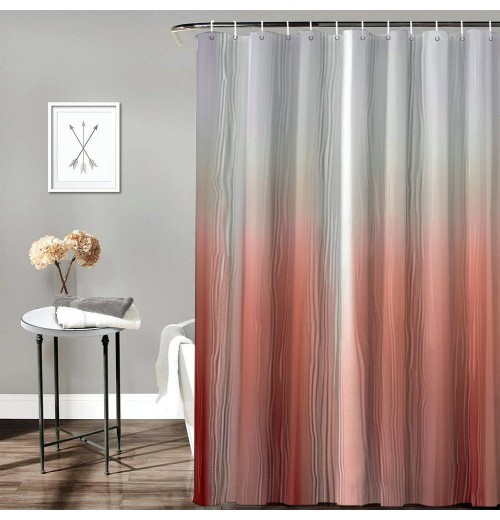 Shangniulu Pink Shower Curtain, Shower Curtains for Bathroom, Waterproof Shower Curtains Comes with Hooks