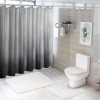 Shangniulu Grey Shower Curtain, Washable Shower Curtains for Bathroom, Waterproof Shower Curtains Comes with Hooks