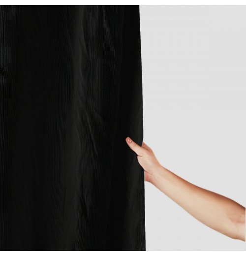 Shangniulu Black Shower Curtain, Shower Curtains for Bathroom, Waterproof Shower Curtains Comes with Hooks