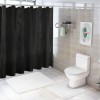 Shangniulu Black Shower Curtain, Shower Curtains for Bathroom, Waterproof Shower Curtains Comes with Hooks