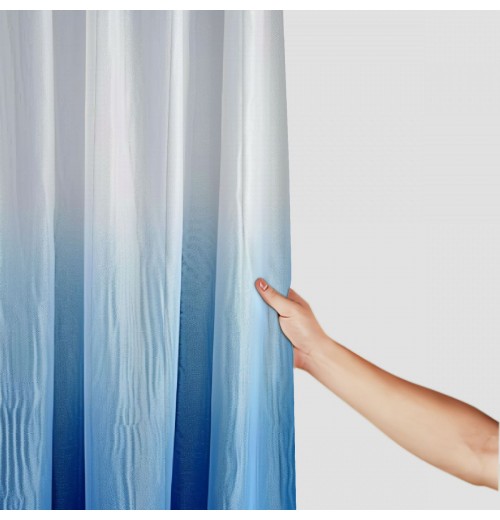 Shangniulu Blue Shower Curtain, Shower Curtains for Bathroom, Waterproof Shower Curtains Comes with Hooks