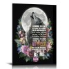 QKZF Cute Canvas Wall Art Pictures for Wall Inspirational Quotes - Painting Wall Décor for Bathroom Bedroom Office Framed Artwork