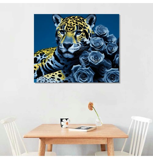 QKZF Animal Canvas Wall Art Animal Picture Prints on Canvas Huge for Modern Home Office Bathroom Kid Boy Room Decor