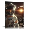 QKZF Astronaut Canvas Wall Art Astronaut Pop Art Canvas Painting Posters and Prints Wall Art Pictures for Kid Room Home Decor