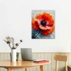 QKZF Canvas Wall Art for Living Room, Canvas Wall Art Oil Painting Floral Artwork Modern Flower Pictures Wall Decor Framed Bathroom Bedroom Home Office Decor (s)