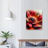 QKZF Large Red Flower Canvas Wall Art Modern Wall Decor for Living Room Home Bedroom Decoration Modern Framed Artwork Decor Ready to Hang