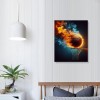 QKZF Canvas Wall Art,Basketball In The Hoop Print Canvas Painting for Bedroom Living Room Kitchen Bathroom Corridor Dining Room Hotel Decor