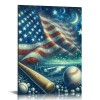 QKZF Canvas Wall Art,Beloved Baseball Print Canvas Painting for Bedroom Living Room Kitchen Bathroom Corridor Dining Room Hotel Decor