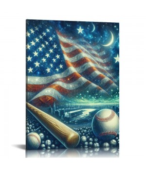 QKZF Canvas Wall Art,Beloved Baseball Print Canvas Painting for Bedroom Living Room Kitchen Bathroom Corridor Dining Room Hotel Decor