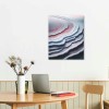 QKZF Canvas Wall Art Red Modern Abstract Landscape Wall Art Decor for Living Room Bedroom Dining Room Farm Office