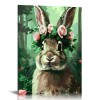 QKZF Canvas Print Wall Art Decor, Rabbit Wall Art Print, Print Wall Decor, Suitable For Office Study Wall Decoration