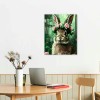 QKZF Canvas Print Wall Art Decor, Rabbit Wall Art Print, Print Wall Decor, Suitable For Office Study Wall Decoration