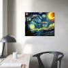 QKZF Starry Night Canvas Print of Van Gogh Oil Paintings Reproduction Modern Canvas Print Artwork Abstract Landscape Pictures Printed on Canvas Wall Art for Home Office Decorations