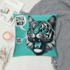 PHYHOO Release Your Little Wild Slogan with Soft Throw pillow Covers Cushion Cover Decor for Sofa Couch Bed Cat Lover Gifts, Cat pillow Cover