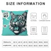 PHYHOO Release Your Little Wild Slogan with Soft Throw pillow Covers Cushion Cover Decor for Sofa Couch Bed Cat Lover Gifts, Cat pillow Cover