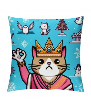 PHYHOO Gifts for Girls Cat Gifts for Cute Cat Throw pillow Covers Fan Singer for pillow Covers for Sofa Bed