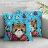 PHYHOO Gifts for Girls Cat Gifts for Cute Cat Throw pillow Covers Fan Singer for pillow Covers for Sofa Bed