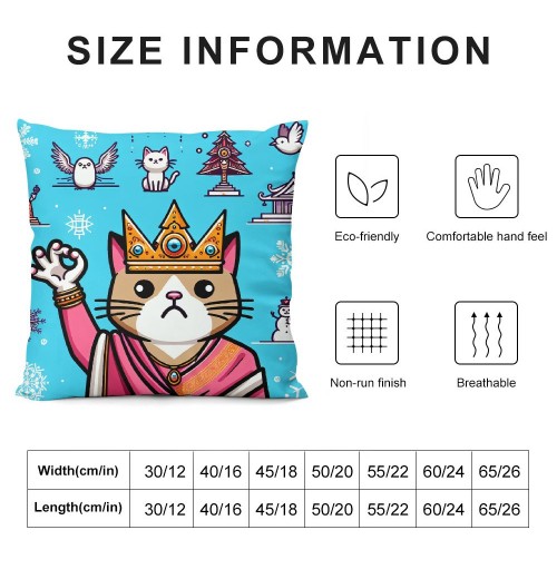 PHYHOO Gifts for Girls Cat Gifts for Cute Cat Throw pillow Covers Fan Singer for pillow Covers for Sofa Bed