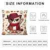 PHYHOO Cute Cat Throw pillow Covers Music Lover Gifts Fan Singer Merch for Women Cat Mom pillow Covers Home Office Couch Sofa Bed Living Room Decor