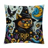 PHYHOO Cute Cat Throw pillow Covers Gifts Fan Singer Merch for Women Cat Mom pillow Covers for Home Office Couch Sofa Bed, Different Double Sides