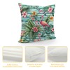 PHYHOO pillow Covers, Flamingo Pattern Design Double-Sided Print Square Cushion Cases for Sofa Bedroom Car Decorative