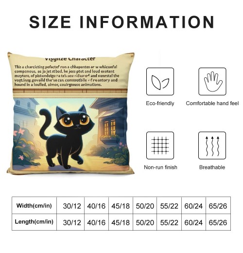 PHYHOO Funny Cat Gifts, Black Cat Mom Gifts, , Cat Gifts for , Cat Gifts for Women, Throw pillowcase Flannel Sofa Couch Decorative Cushion Case