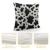 PHYHOO Short Plush pillow Covers,Cow Print Pattern Double-Sided Print Square Cushion Cases for Sofa Bedroom Car Decorative