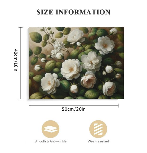 QKZF Canvas Wall Art for Living Room Decor, Vintage Floral Painting Wall Art Prints Rustic Farmhouse Bedroom Bathroom Decor