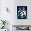 QKZF Canvas Wall Art,Moon In Cup Print Canvas Painting for Bedroom Living Room Kitchen Bathroom Corridor Dining Room Hotel Decor