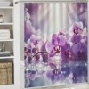 Shangniulu Printed Shower Curtain, Bathroom Decorative Partition Curtain, Modern Waterproof Fabric Shower Curtain With Hooks