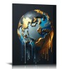 QKZF Canvas Wall Art for Living Room, Oil Painting Hanging Artwork Modern Wall Decor Pictures Poster Bathroom Bedroom Home Office Decor ()