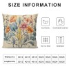 PHYHOO Throw pillows Covers Lined Throw pillow Cases Cushion Cover for Bed/Sofa 18X18 Inch Natural 