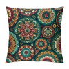 PHYHOO Short Plush pillow Covers Fashion Printed Square pillow Case for Bedroom, Sofa, Car Decoration Both Sides(Heronsbill Turquoise Green)