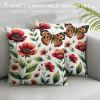 PHYHOO Short Plush pillow Covers Fashion Printed Square pillow Case for Bedroom, Sofa, Car Decoration Both Sides