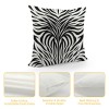 PHYHOO Short Plush pillow Covers,Black White Print Double-Sided Print Square Cushion Cases for Sofa Bedroom Car Decorative