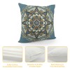 PHYHOO Short Plush pillow Covers Boho Mandala Floral Square pillow Case for Bedroom, Sofa, Car Decoration Both Sides