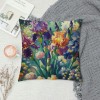 PHYHOO Short Plush pillow Covers Botanical Plant Square pillow Case for Bedroom, Sofa, Car Decoration Both Sides